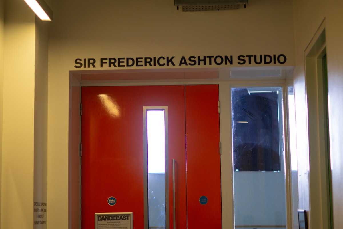 The Sir Frederick Ashton Studio inside Dance East